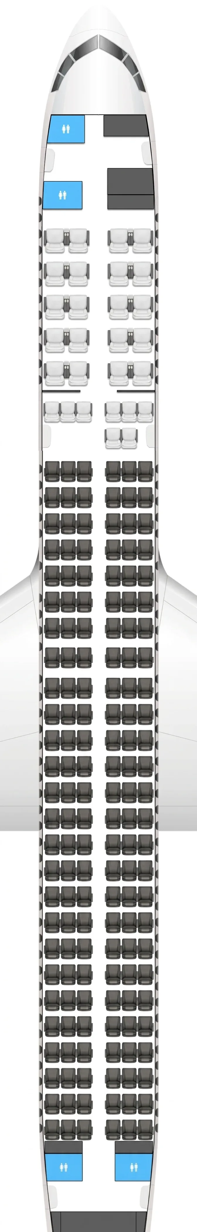 Icelandair Boeing 757-200 seat map