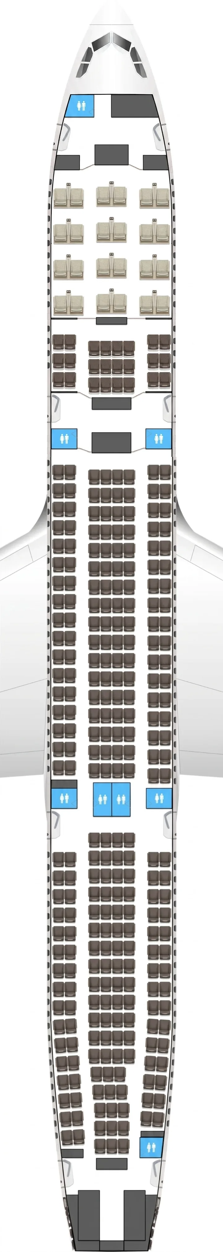 Fiji Airways Airbus A330-300 seat map