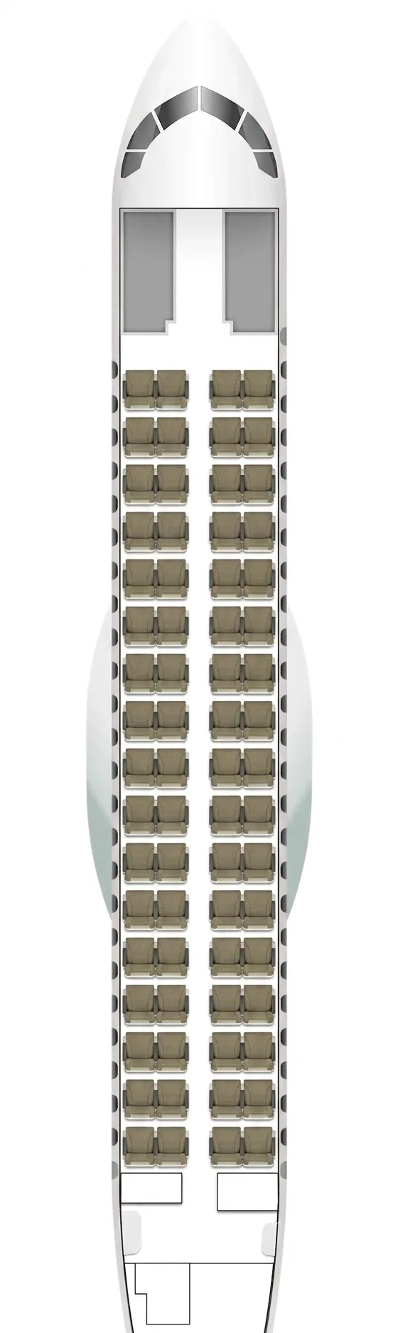 Fiji Airways ATR 72-600 seat map