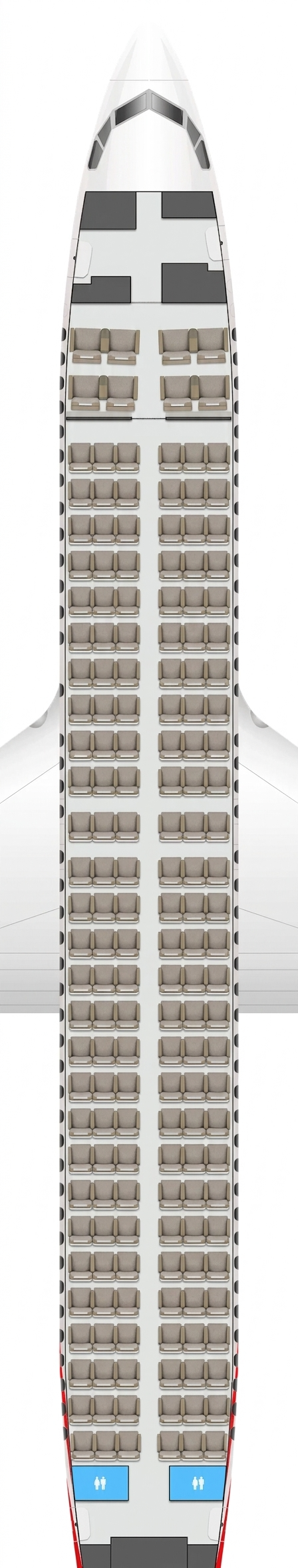 Shanghai Airlines Boeing 737-Max 8 seat map