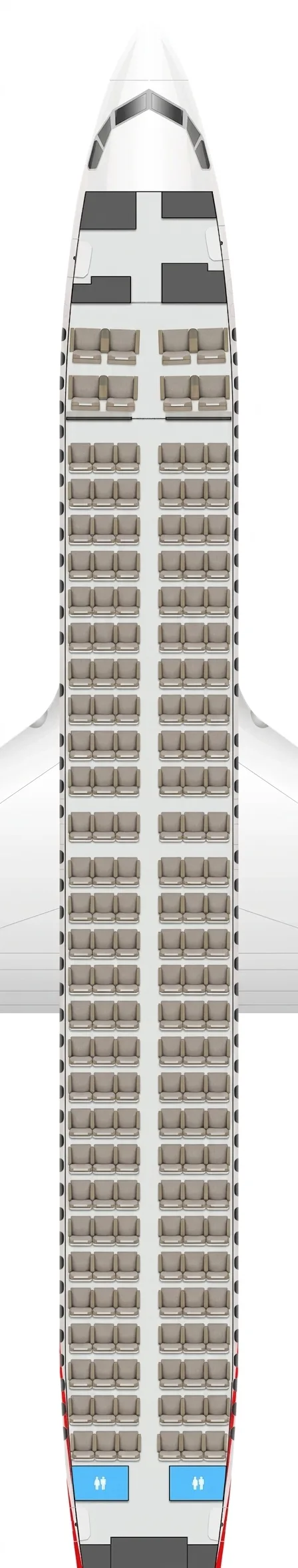 Shanghai Airlines Boeing 737 MAX 8 seat map