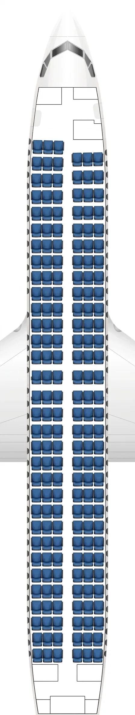 Ryanair Boeing 737-800 seat map