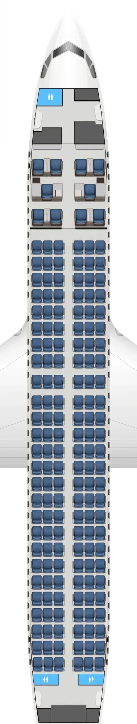 flydubai Boeing 737 MAX 8 seat map