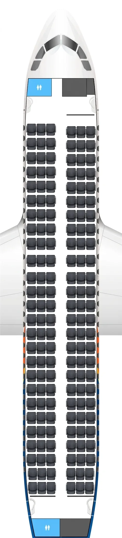 Allegiant Airbus A319 seat map
