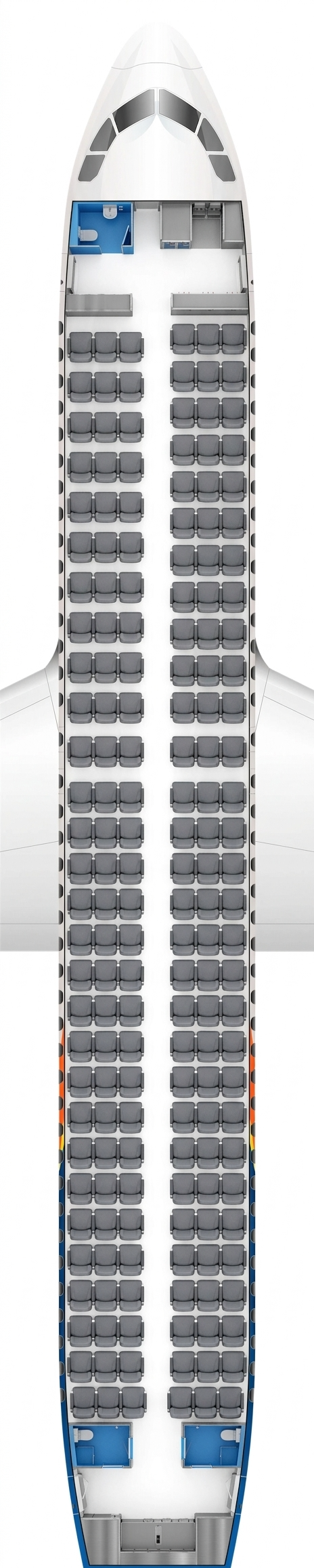 Allegiant Airbus A320 seat map
