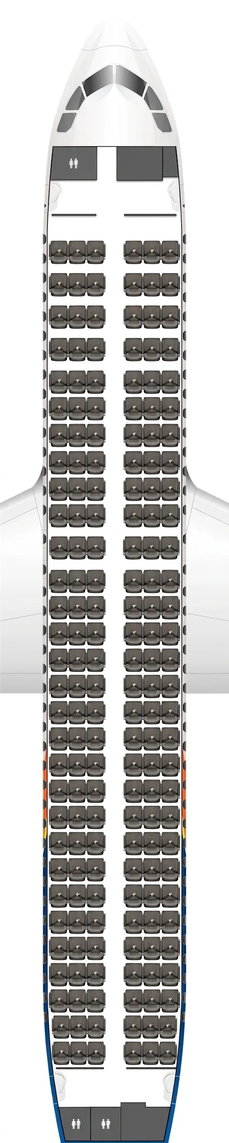 Allegiant Airbus A320 seat map
