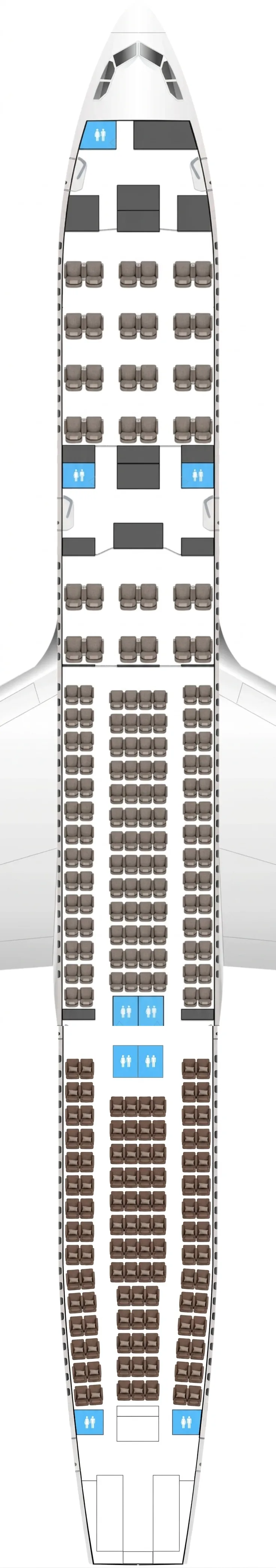 Garuda Indonesia Airbus A330-300 seat map