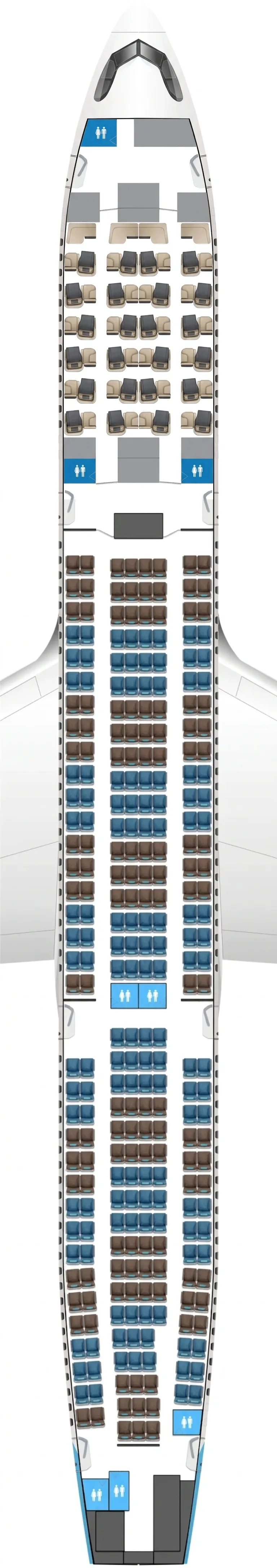 Garuda Indonesia Airbus A330-900 seat map