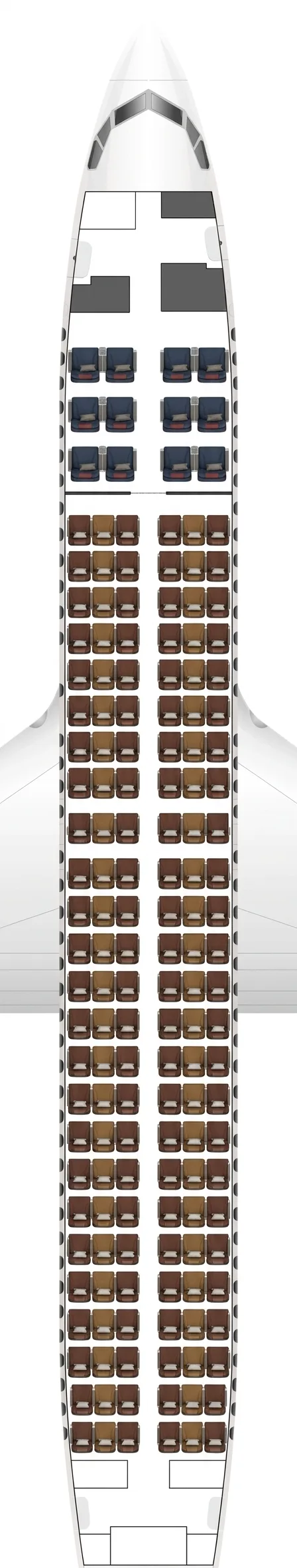 Garuda Indonesia Boeing 737-800 seat map