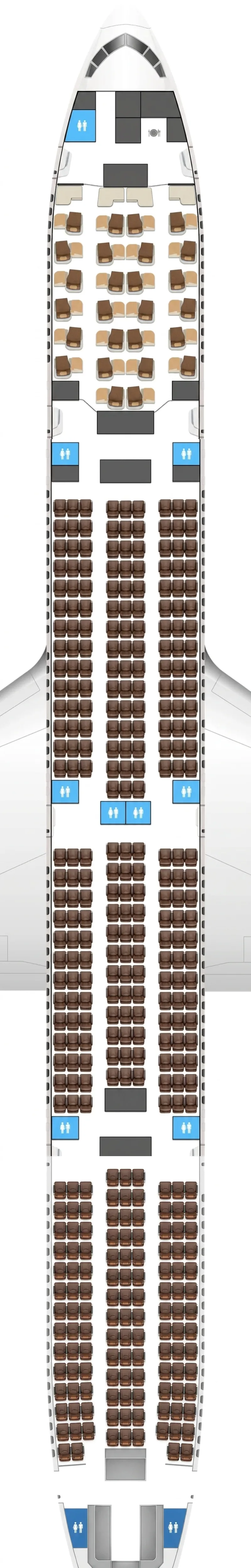 Garuda Indonesia Boeing 777-300ER seat map