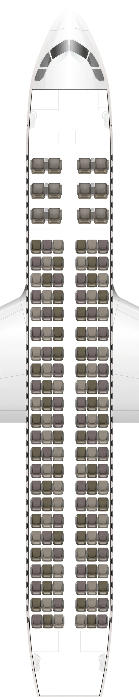 Gulf Air Airbus A320neo seat map