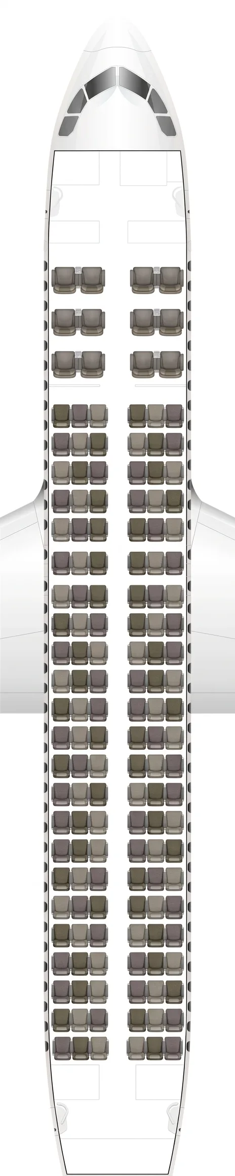 Gulf Air Airbus A320neo seat map