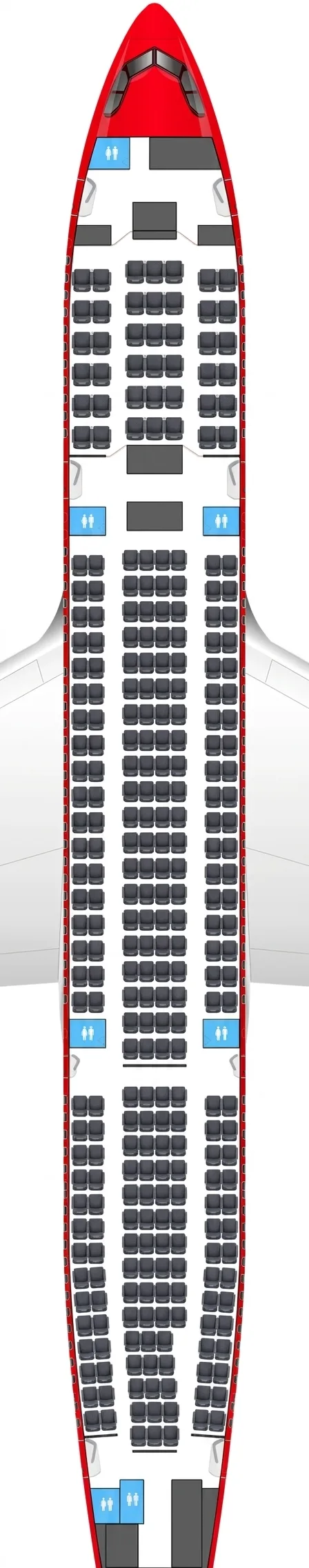 Air Greenland Airbus A330-800 seat map