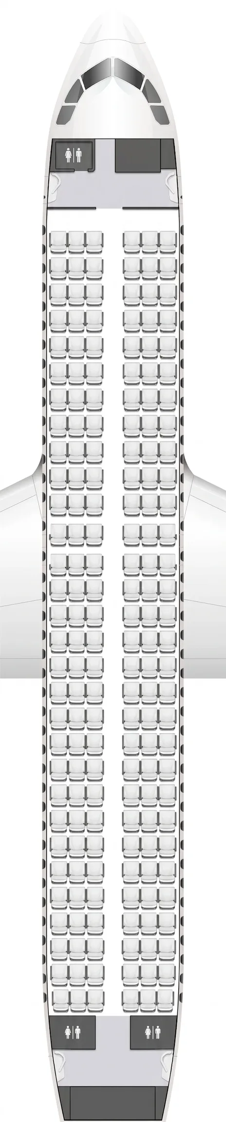 Sky Express Airbus A320 seat map