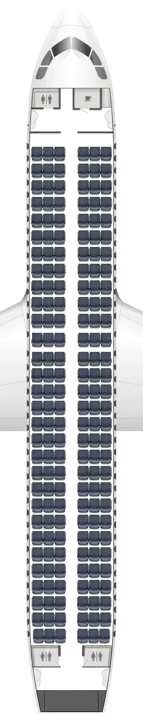 Sky Express Airbus A320neo seat map