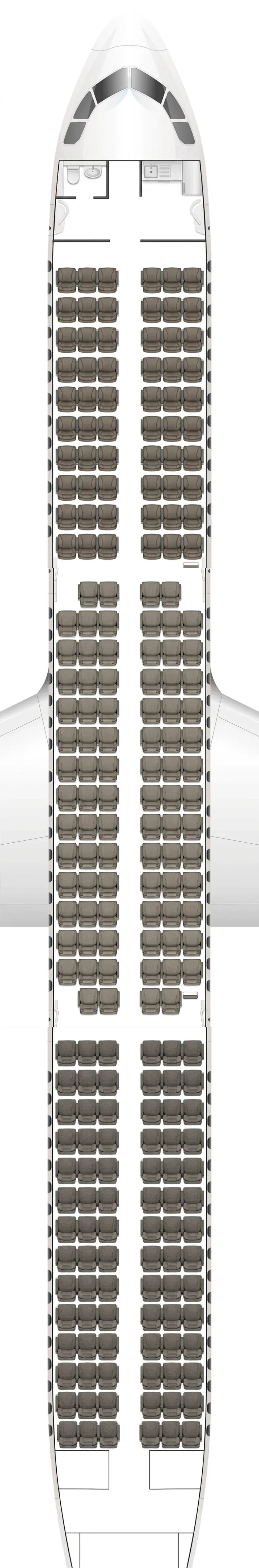Sky Express Airbus A321neo seat map