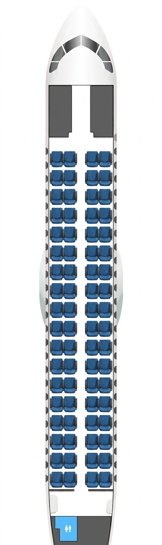 Aurigny ATR 72-600 seat map