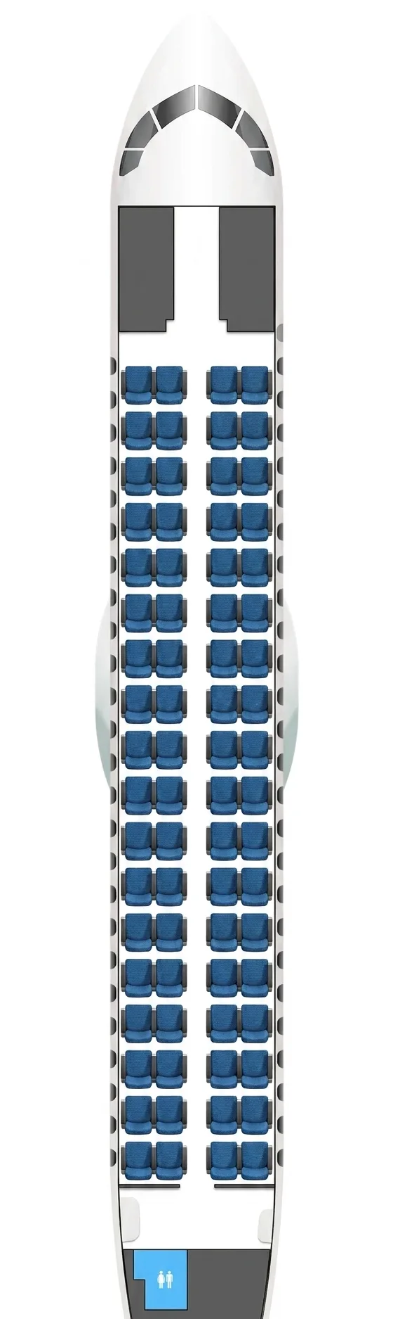 Aurigny ATR 72-600 seat map