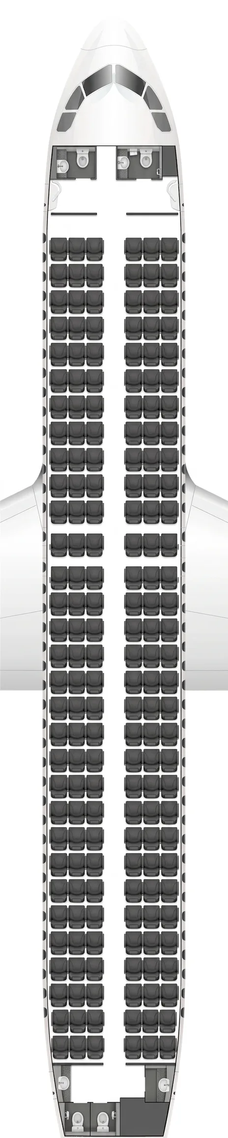 Tianjin Airlines Airbus A320 seat map