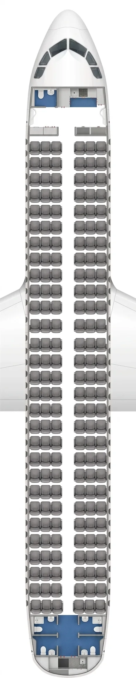 Tianjin Airlines Airbus A320neo seat map