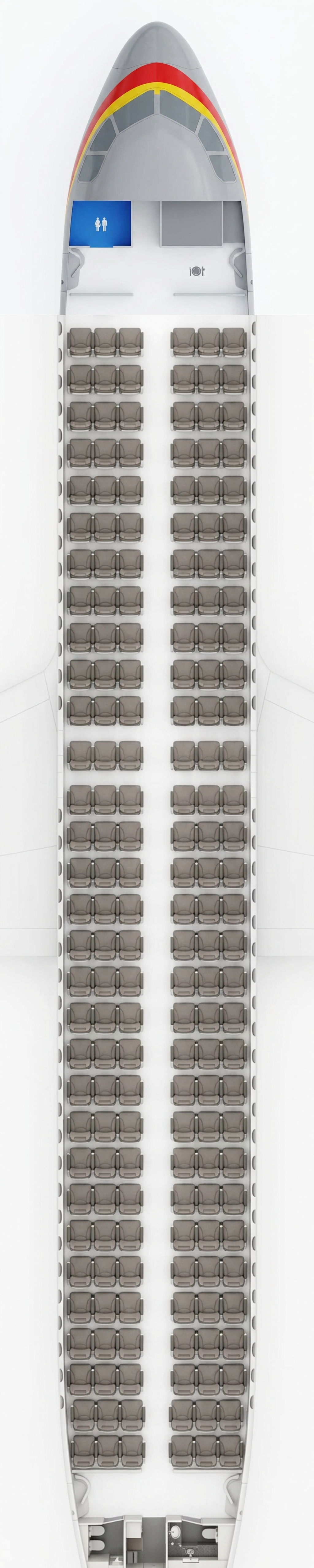 Tianjin Airlines Airbus A320neo seat map