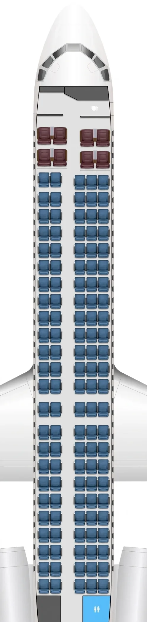 Hawaiian Airlines Boeing 717-200 seat map