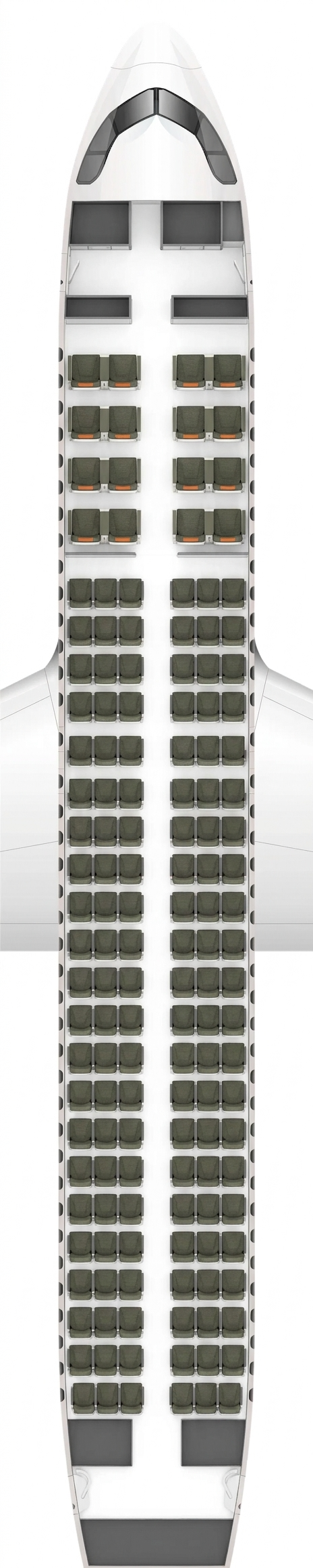 Air Côte d'Ivoire Airbus A320neo seat map