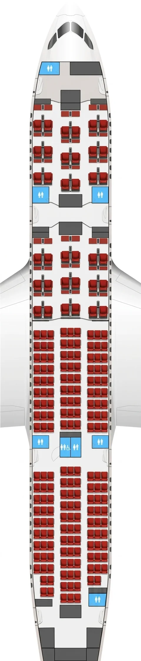 Hainan Airlines Boeing 787-8 seat map