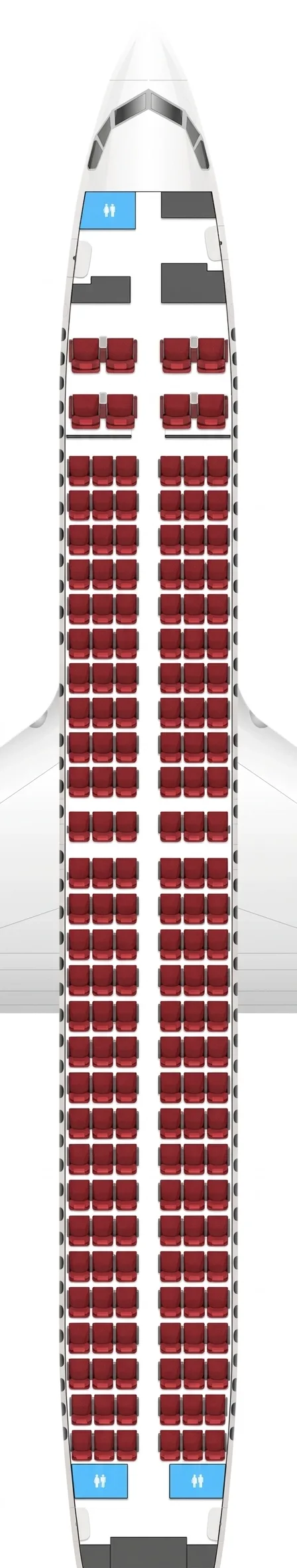 Hainan Airlines Boeing 737 MAX 8 seat map