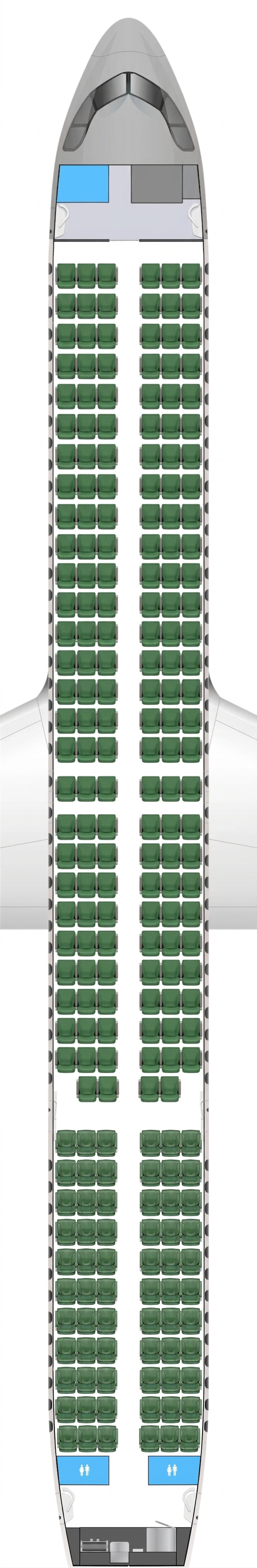 Transavia Airbus A321neo seat map