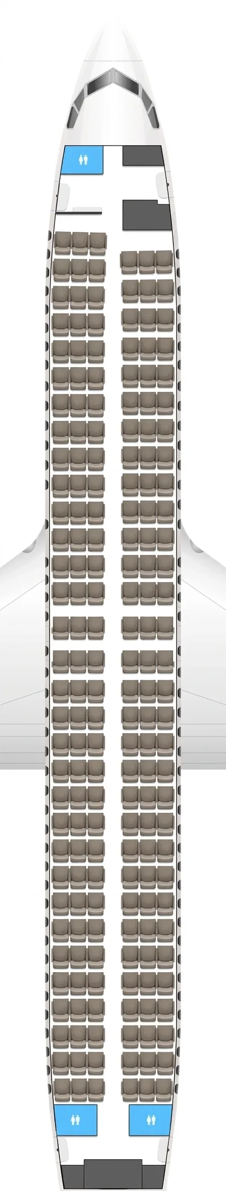 Transavia Boeing 737-800 seat map