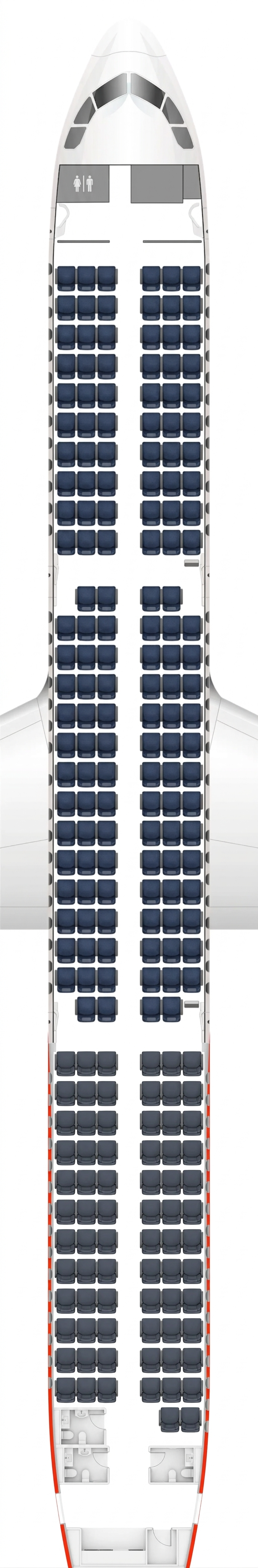 Hong Kong Airlines Airbus A321 seat map ()