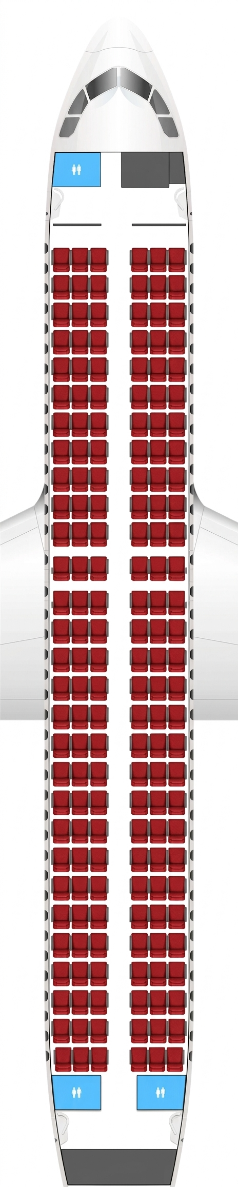 Hong Kong Airlines Airbus A320 seat map