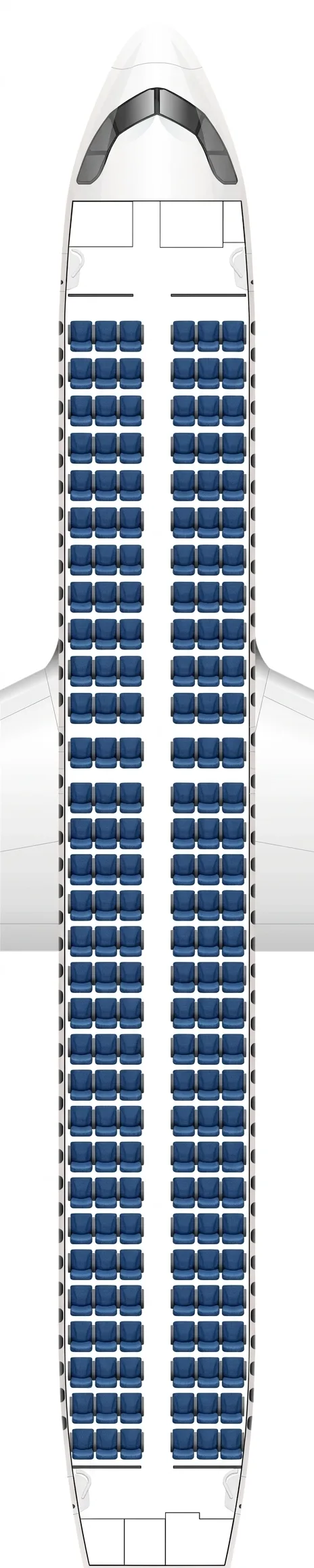 Uzbekistan Airways Airbus A320neo seat map