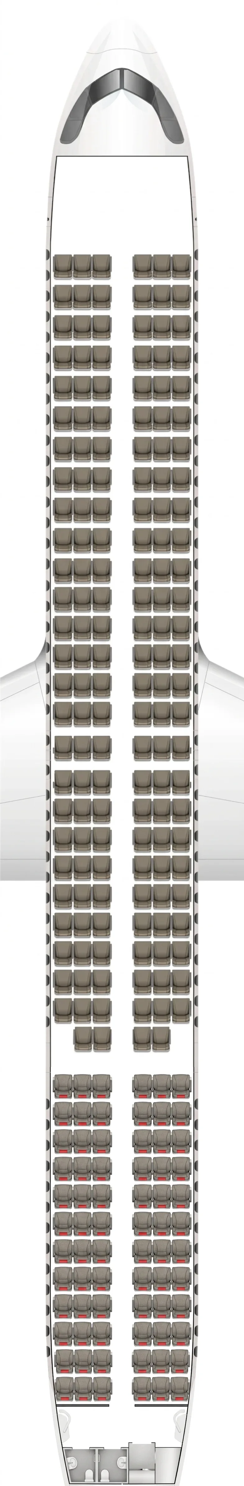Iberia Airbus A321neo seat map