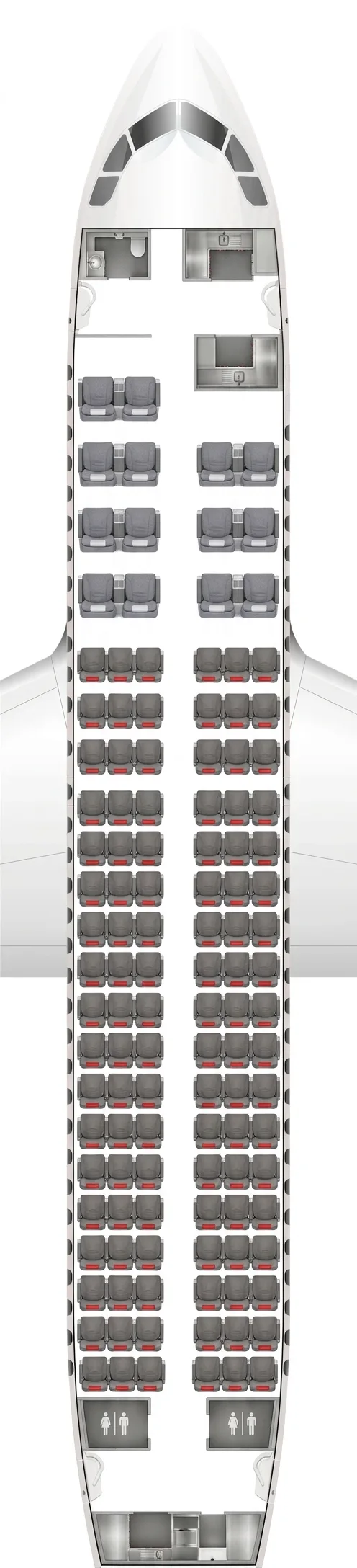 Iberia Airbus A319 seat map