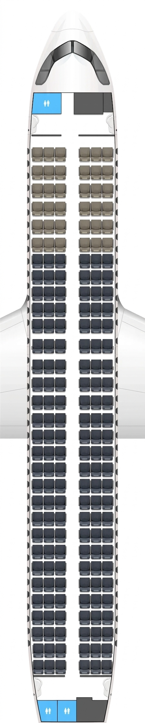 Iberia Airbus A320neo seat map