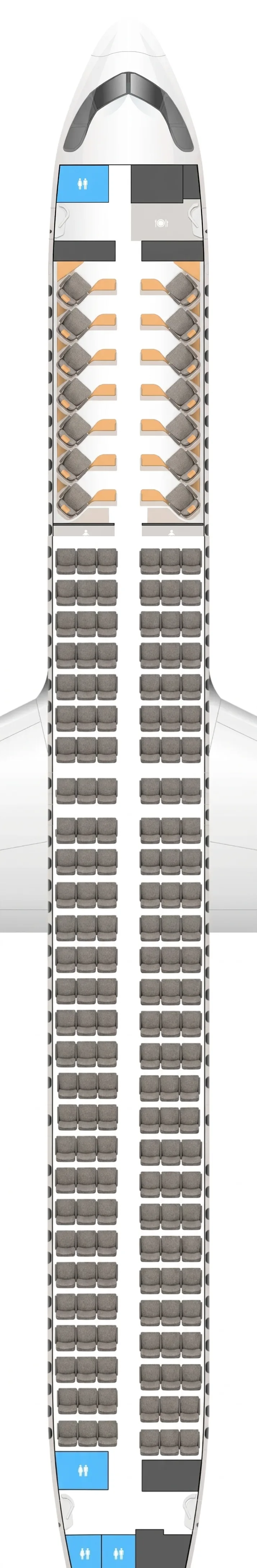 Iberia Airbus A321XLR seat map