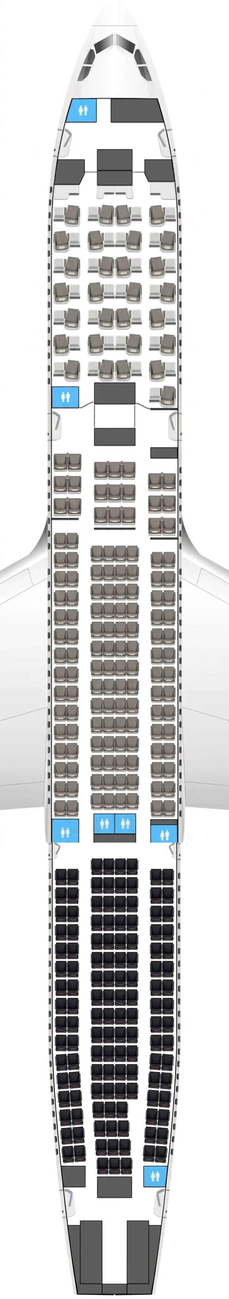 Iberia Airbus A330-300 seat map