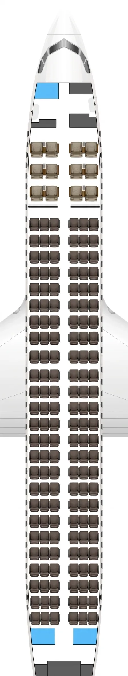Batik Air Boeing 737-800 seat map