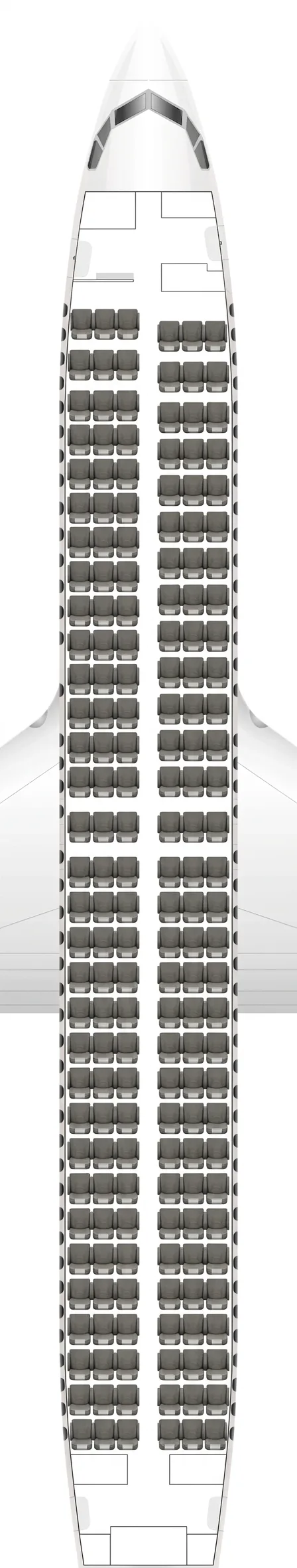 Spring Airlines Boeing 737-800 seat map
