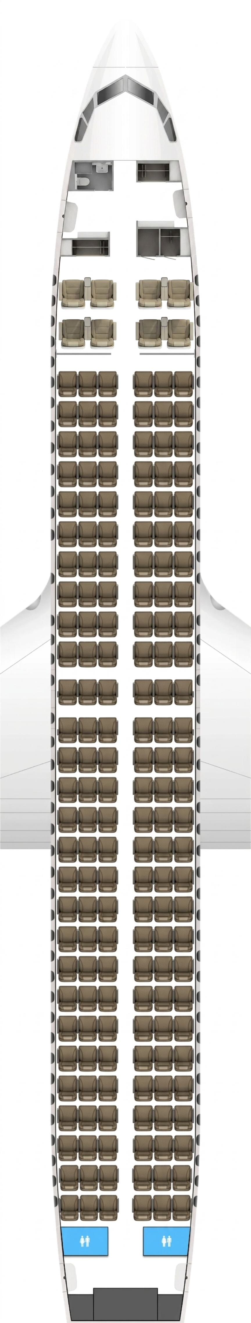 Air India Boeing 737-Max 8 seat map