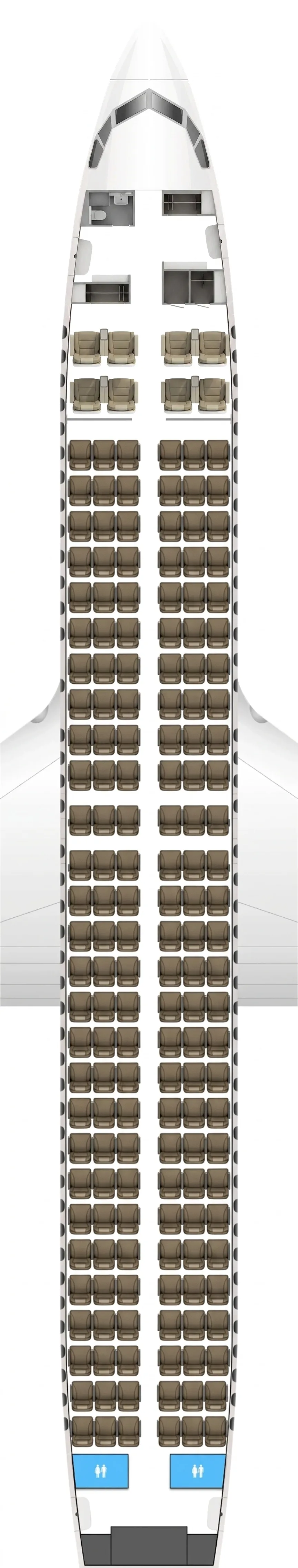 Air India Boeing 737 MAX 8 seat map
