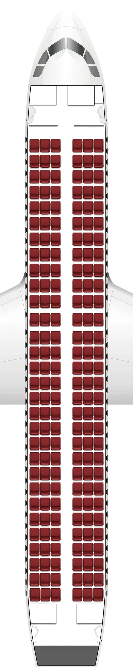 Arkia Airbus A320 seat map