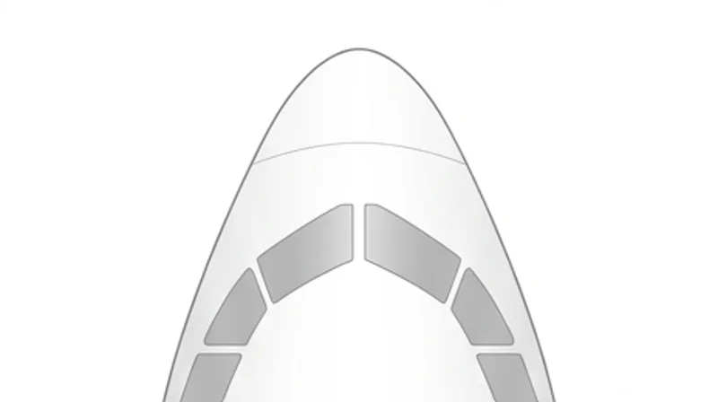 Azerbaijan Airlines Airbus A320 seat map preview