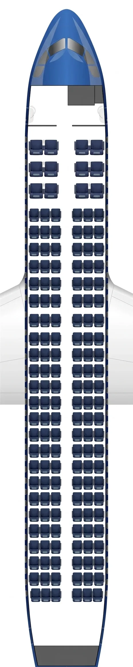 Azerbaijan Airlines Airbus A320neo seat map