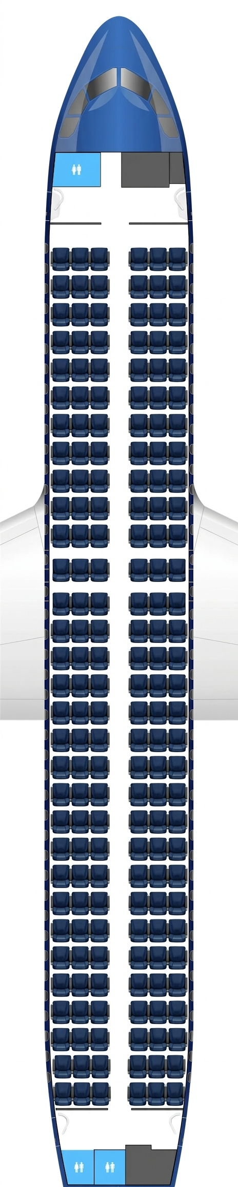 Azerbaijan Airlines Airbus A320neo seat map