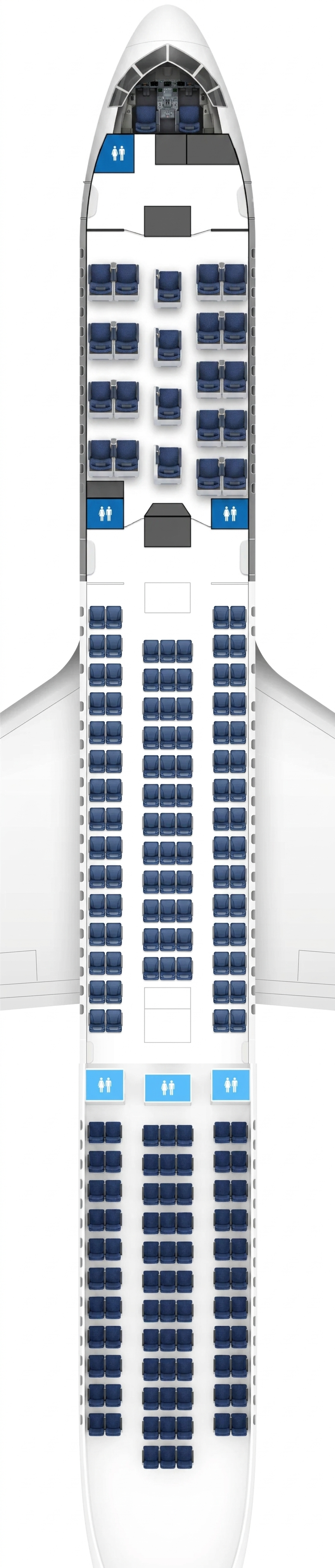 Azerbaijan Airlines Boeing 767-300ER seat map
