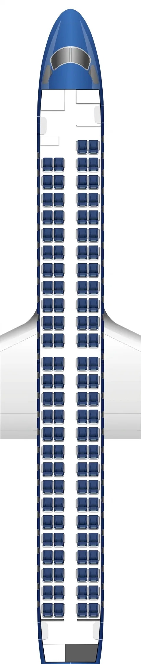 Azerbaijan Airlines Embraer 190 seat map