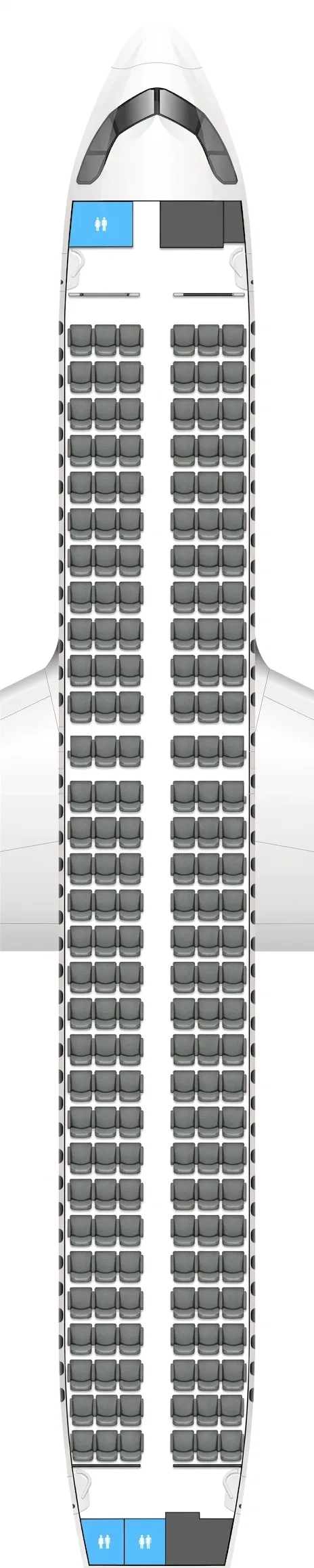 JetSmart Airbus A320 seat map